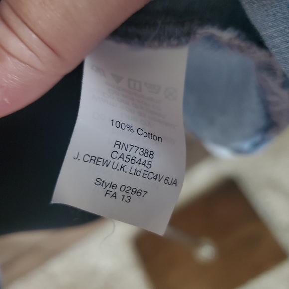 J. Crew Collection Beaded Denin Shirt - Picture 2 of 5